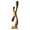 Am Abgrund | Geht! | H x B x T: 54 x 14 x 14 cm | Bronze