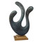 Stille | Zur nachtblauen Stunde | kann sie es fühlen, ihr Glück. | H x B x T: 50 x 30 x 15 cm | Bronze