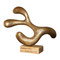 Balance in Ruhe | Es gibt keine Mitte. | H x B x T: 38,5 x 44,5 x 17 cm | Bronze