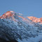 Fletschhorn Nordseite am frühen Morgen