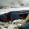 Die ersten Tage im Basecamp bei viel Neuschnee