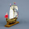 37-9 ヨット・メアリー　 Yacht Mary  ② 1646　　③ イギリス 　  ④ 1/54　 ⑤ マモリ ⑥ 高橋  利夫   Toshio Takahashi