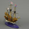 37-7 ゴールデン・ハインド Golden Hind  ② 1577    ③ イギリス　   ④ 1/53　　 ⑤ マモリ ⑥ 山下  和夫 　Kazuo Yamashita
