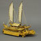 37-16 古代ポリネシア舟 Old Polynesian Ship  ② 1600頃    ③?不詳     ④ 1/２２     ⑤ 自作 ⑥ 志村  健次 　Kenji Shimura