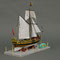 37-47 チャールズ･ヨット  Charles Yacht  1674年  イギリス 1/64 キット ウッディジョー  三浦  天士  　Takashi  Miura　