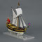 37-46 チャールズ･ヨット  Charles Yacht  1674年  イギリス 1/64 キット ウッディジョー　　 佐藤　治  　Osamu Sato　