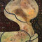 「鴟尾」　パネルに折り紙、岩絵具、顔料　 333x248cm