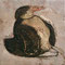 日本画　ペンギン　気配