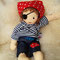 Piratenpuppe, handgemachte Wunschpuppe, Waldorfart