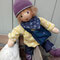 Penelope zur Sofortadoption - November 2020 - Haut Sommerteint, Haar niederl. Mohair Golden Brown, Augen stahlblau m. Lp. (siehe unter Bestellung - Fertige Puppen zur Sofortadoption)