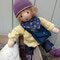 Penelope zur Sofortadoption - November 2020 - Haut Sommerteint, Haar niederl. Mohair Golden Brown, Augen stahlblau m. Lp. (siehe unter Bestellung - Fertige Puppen zur Sofortadoption)
