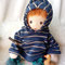 "Theo" zur Direktadoption - April 2020 - 30er Gliederpuppe m rostfarbenem Haar, Sommersprossen, dunkelbraunen Augen mit Lichtpunkten
