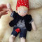 Piratenpuppe, handgemachte Stoffpuppe, Waldorfart, individuelle Wunschpuppe