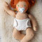 Für Jule - Okt. 2017 - 45er Babypuppe - mit Schnullermagnet - Haar Dolly Mo WOOLLY Farbe Rust