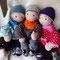 "Drilinge" für Hannah, Björn und Fabian in Geburtsgrößen: 48, 51 u. 54cm - September 2019 - Haarfarben Hannah Golden Brown, Fabian Natural Blonde, Björn Caramel (DollyMo), Augen dunkelblau