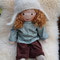 Innere Kind Heilungspuppe "Für Sonja" - Januar 2023 - Haut nordisch, Haar nl. Mohair Bouclé Caramel (für mehr Fotos s. Blogeintrag vom 11.1.23, dafür einfach aus Bild klicken)