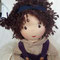  "Elli" - November 2023 - 45er Gliederpuppe, Haut Sommerteint, Haar dt. Mohair Bouclé dunkelbraun, Augen dunkelbraun m. Lp.