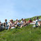 Pique-nique en commun au pied du sommet du Puy de Sancy