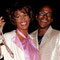 1998 with Bobby Brown (Versace Fashion Show)