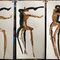 Allegria – Esquisses, 2011. Encre de Chine et brou de noix. Format : 25 x 50 cm.