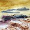 Désert 1 - Peinture sur papier - 50 x 30 cm