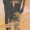 Les passants tryptique III -peinture sur toile - 150 x 50 cm