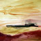 Désert 6 - Peinture sur papier - 50 x 30 cm