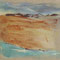 Rivage dyptique I  peinture sur toile - 46 x 38 cm
