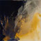 Terres mêlées – Tryptique, 2011. Encre de Chine, pigments et sable sur toile, format : 160 x 50 cm.