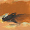 Vent de sable - peinture sur toile - 100 x 80 cm