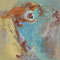 Mer tryptique II  peinture sur toile - 30 x 30 cm