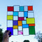 modernes Tiffany Fensterbild XL Bunte Vielfalt