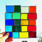 modernes Tiffany Regenbogen Fensterbild Bunte Vielfalt