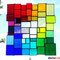 modernes Tiffany Fensterbild XL Regenbogen