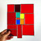 modernes Tiffany Fensterbild rote Eleganz