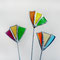 Tiffany Blumen 3er Set als  Gartenstecker
