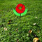 Gartenstecker Blume aus Tiffany Glas Gartendeko