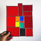 modernes Tiffany Fensterbild rote Eleganz