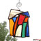 Hundertwasser Haus Tiffany Fensterbild