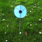 Gartenstecker Blume aus Tiffany Glas Gartendeko