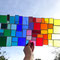 modernes Tiffany XXL Fensterbild Regenbogen