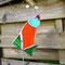 Gartenstecker Blume aus Tiffany Glas Gartendeko