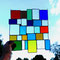 modernes Tiffany Fensterbild XL Bunte Vielfalt