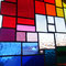 modernes Tiffany Fensterbild XXL Regenbogen