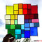 modernes Tiffany XL Fensterbild Regenbogen