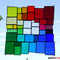 modernes Tiffany Fensterbild Regenbogen