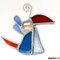 lustiger Vogel Tiffany Fensterbild