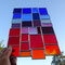 Sonnenfänger blau rote Vielfalt Tiffany Fensterbild