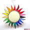 bunte Sonne Tiffany Fensterbild Regenbogen