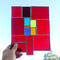modernes Tiffany Fensterbild rote Eleganz